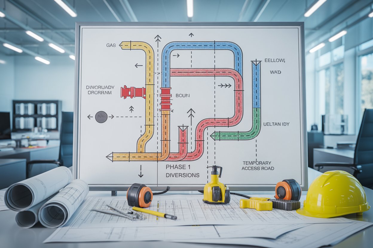 utility diversion planning UK