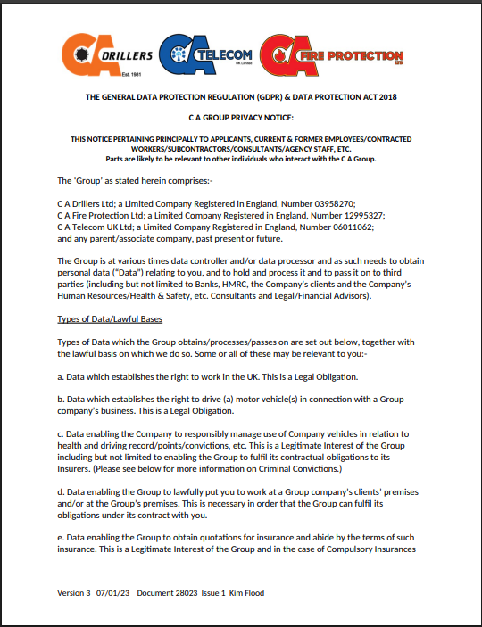 CA Group Privacy Notice V3 2026