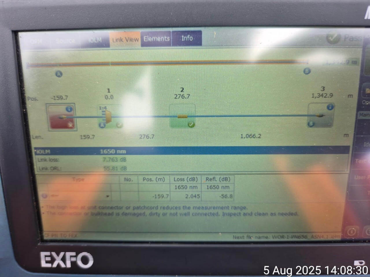 Fibre Exchange Fault Finding 5